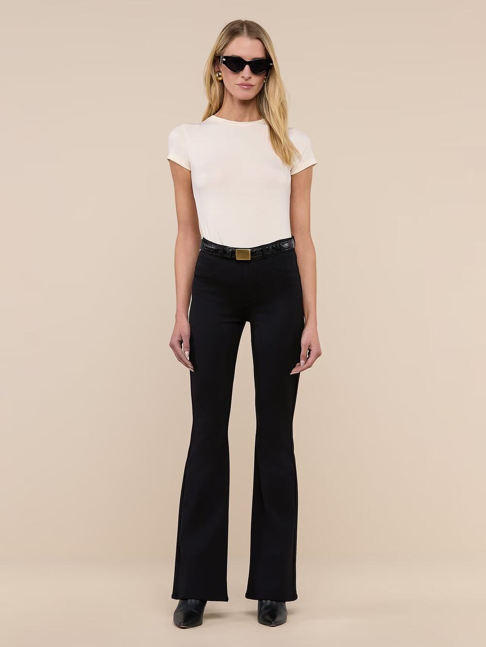 L'Agence Marty Flare Pant Black